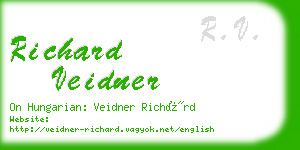 richard veidner business card